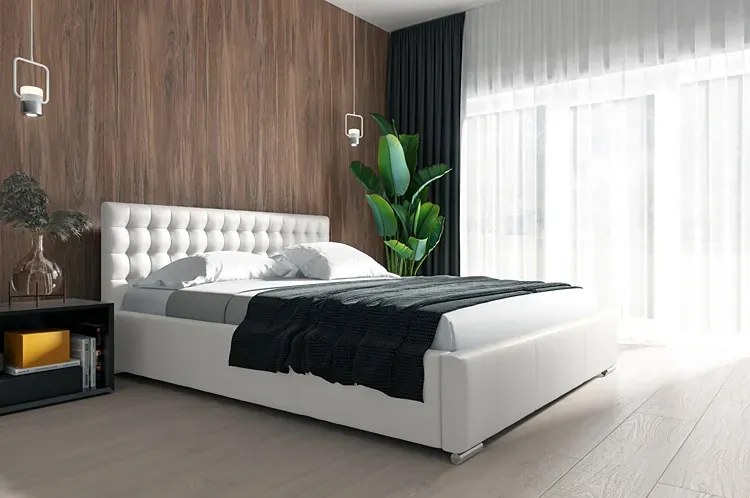 Łóżko tapicerowane Olewio 200x200 - 44 kolory