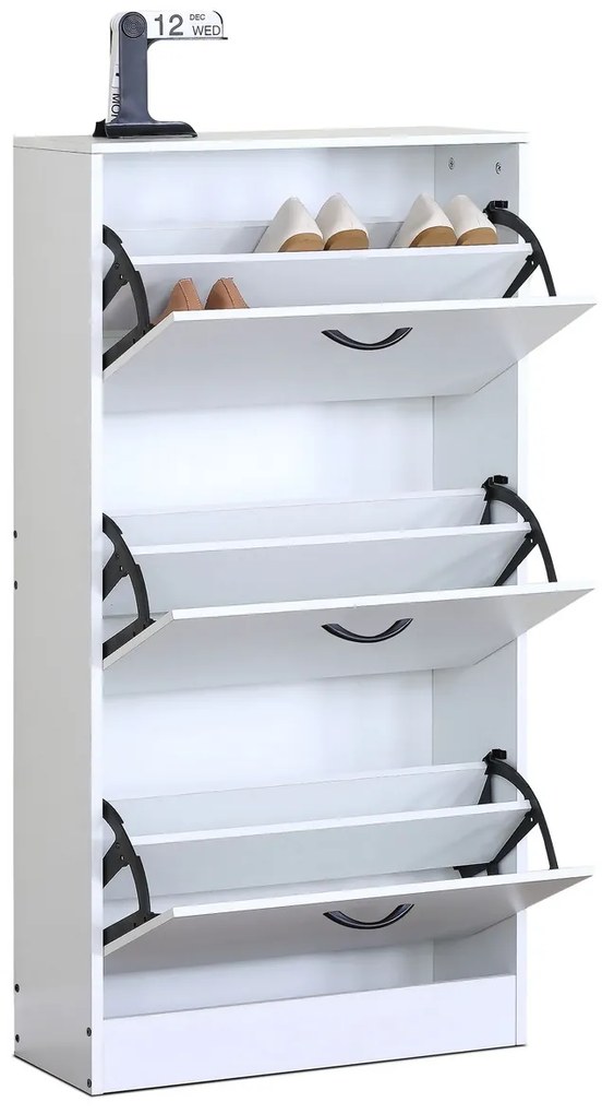 Szafka na buty z przegródkami G1016 WT, biały