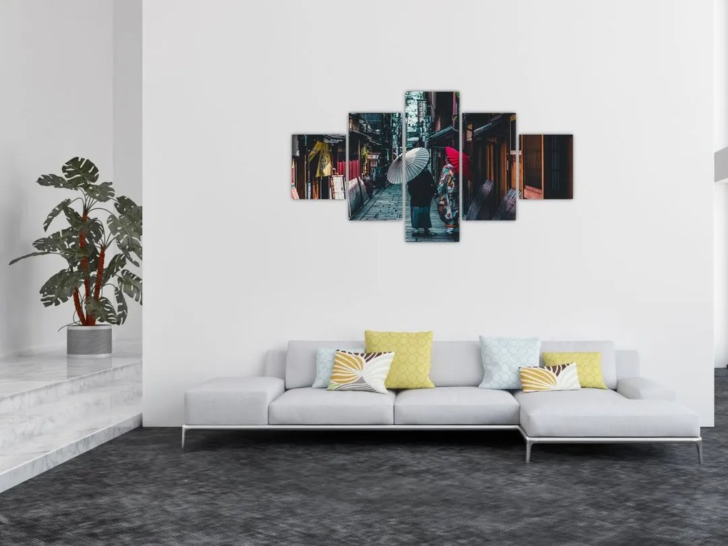 Obraz - Spacer po Tokio (125x70 cm)