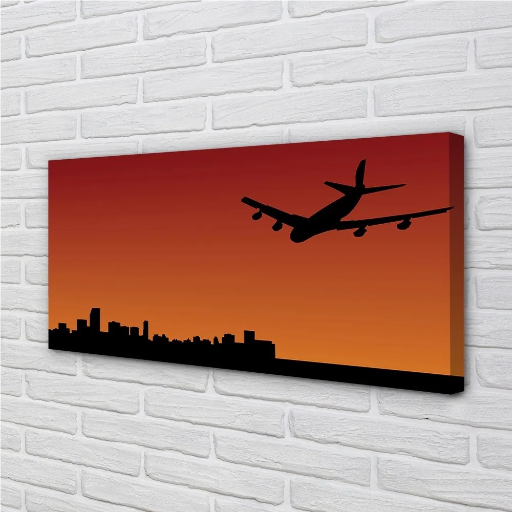 Obraz drukowany na płótnie Samolot w Chmurach