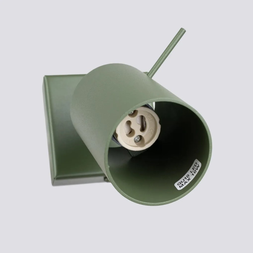 Kinkiet RING zielony oliwkowy SOLLUX LIGHTING