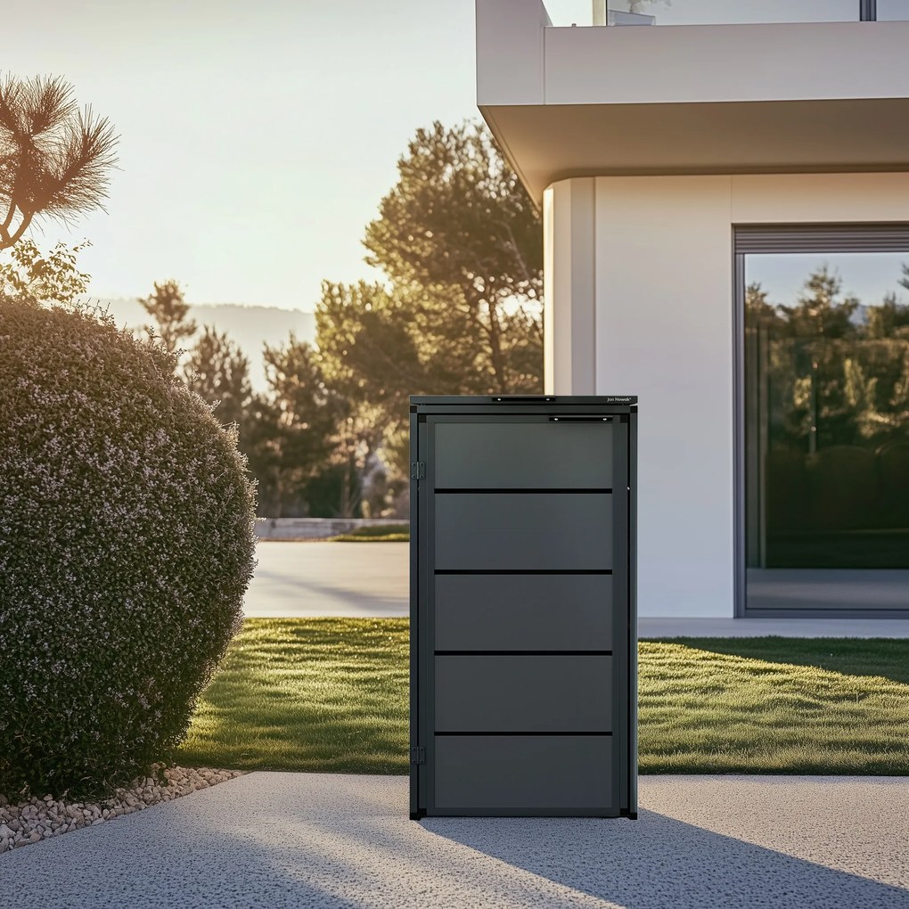 Zabudowa śmietnikowa 240L jednokomorowa, antracyt