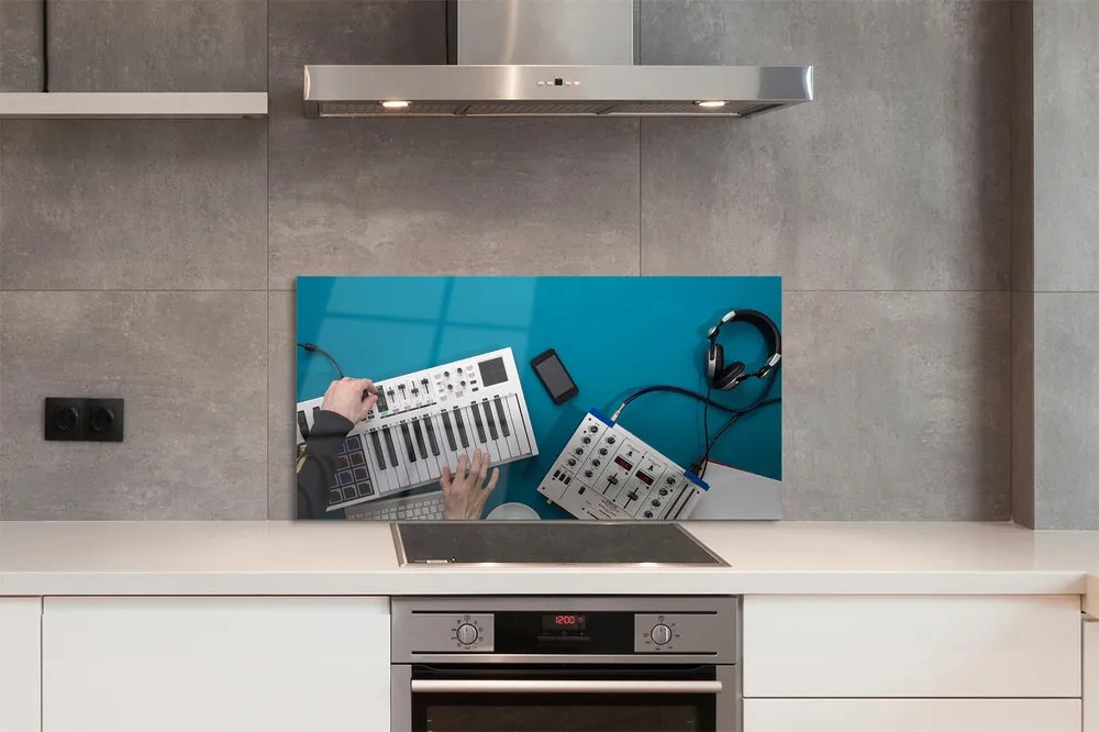 Panel szklany do Kuchni Stanowisko Mikserskie DJ-a