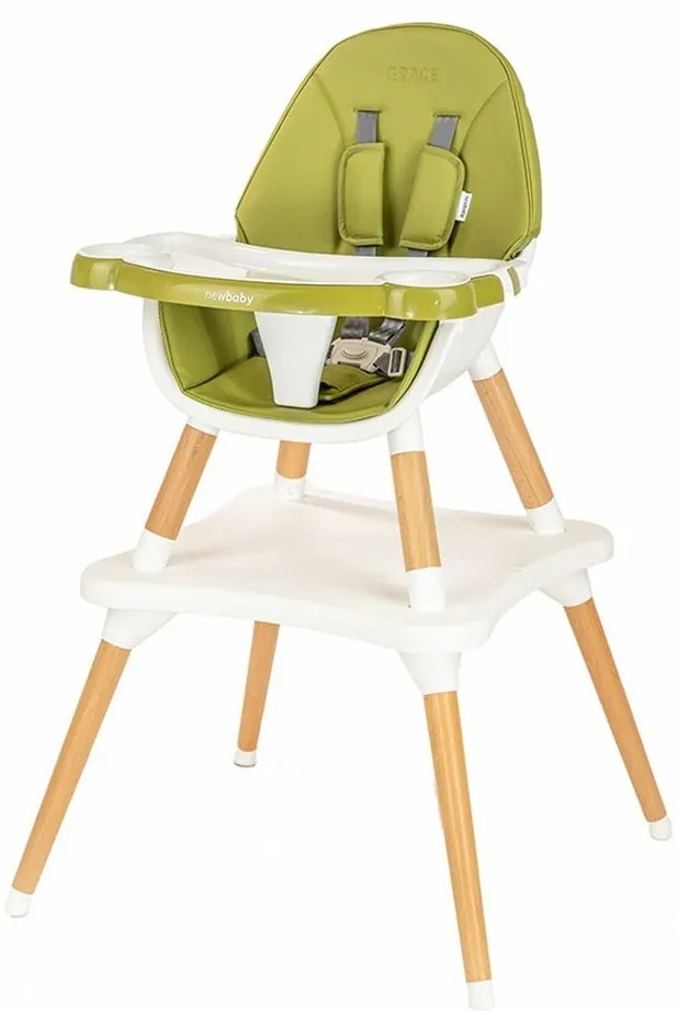 Nowe krzesło dziecięce Grace 3w1 zielone, 61 x 101 x 61 cm