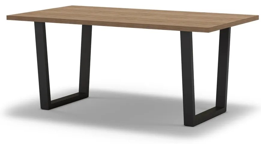 Stół z blatem w dekorze dębu 100x180 cm Francesca – Marckeric