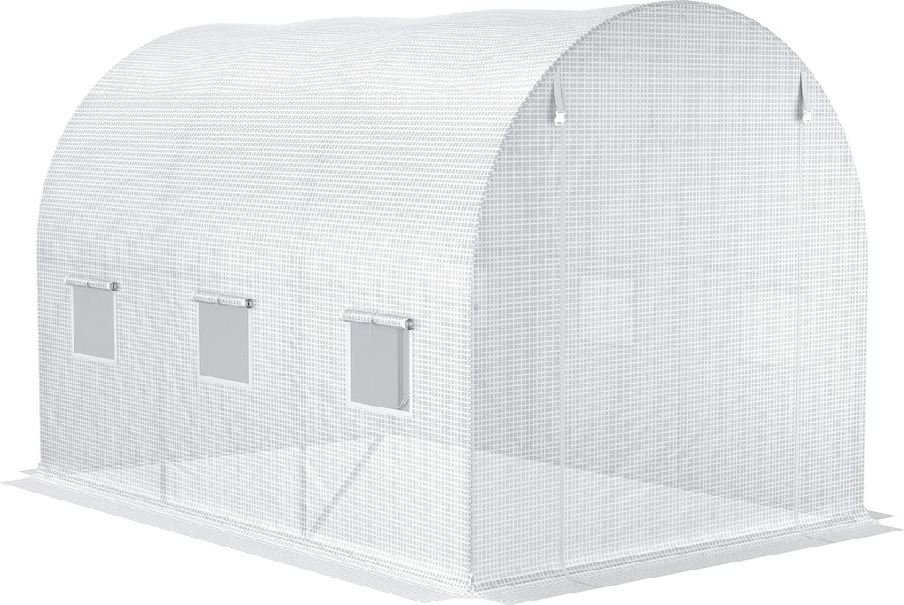 Outsunny Pokrycie do Szklarni Zamiennik Przezroczyste Odporne na Pogodę 300x200x200cm | Aosom PL