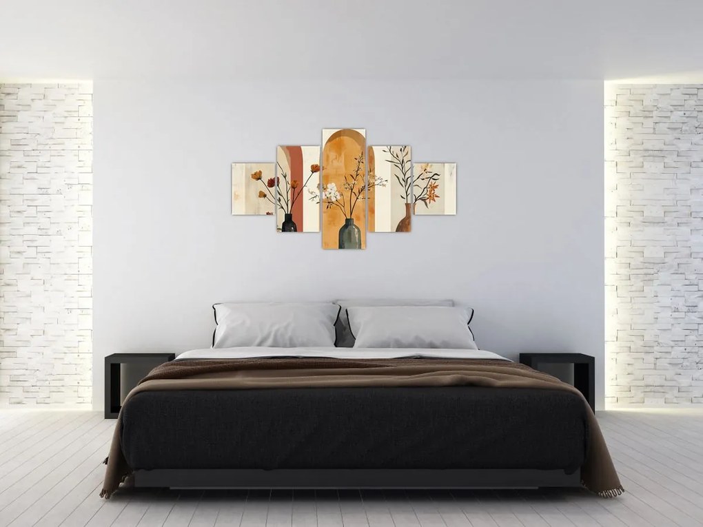 Obraz - Wazony w łukach (125x70 cm)