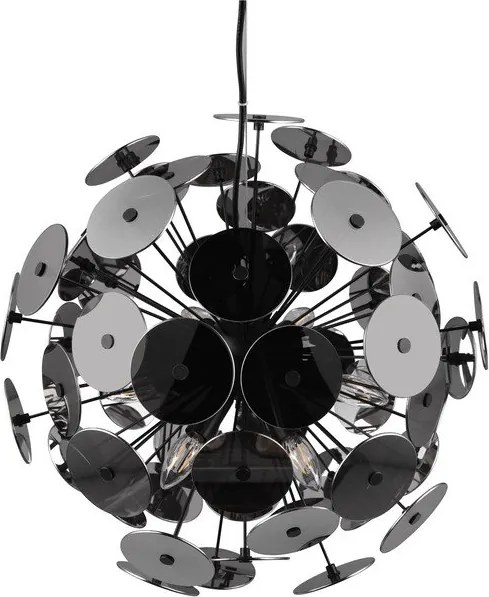 Lampa wisząca w kolorze matowej czerni Discalgo – Trio