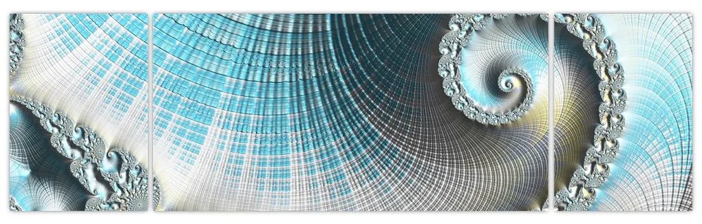 Obraz teksturowanej spirali (170x50 cm)