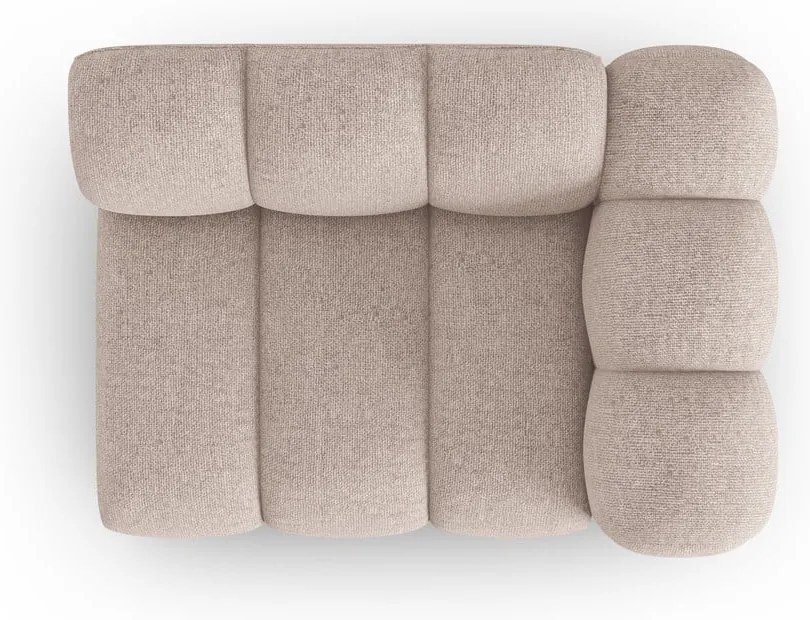 Beżowy moduł sofy (prawostronny) Lupine – Micadoni Home