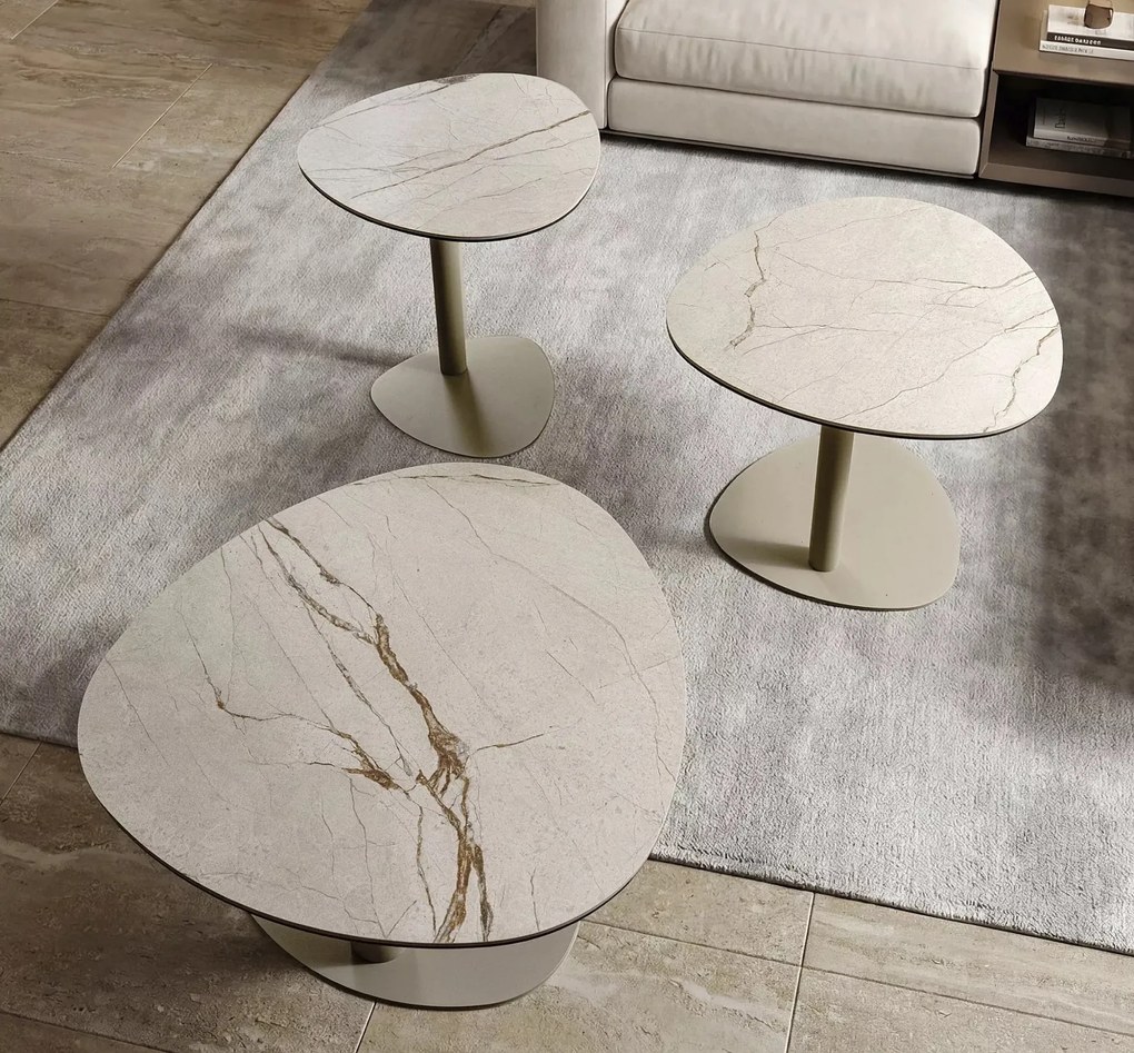 Ława z ceramicznym blatem 74x74cm Ciao A Signal