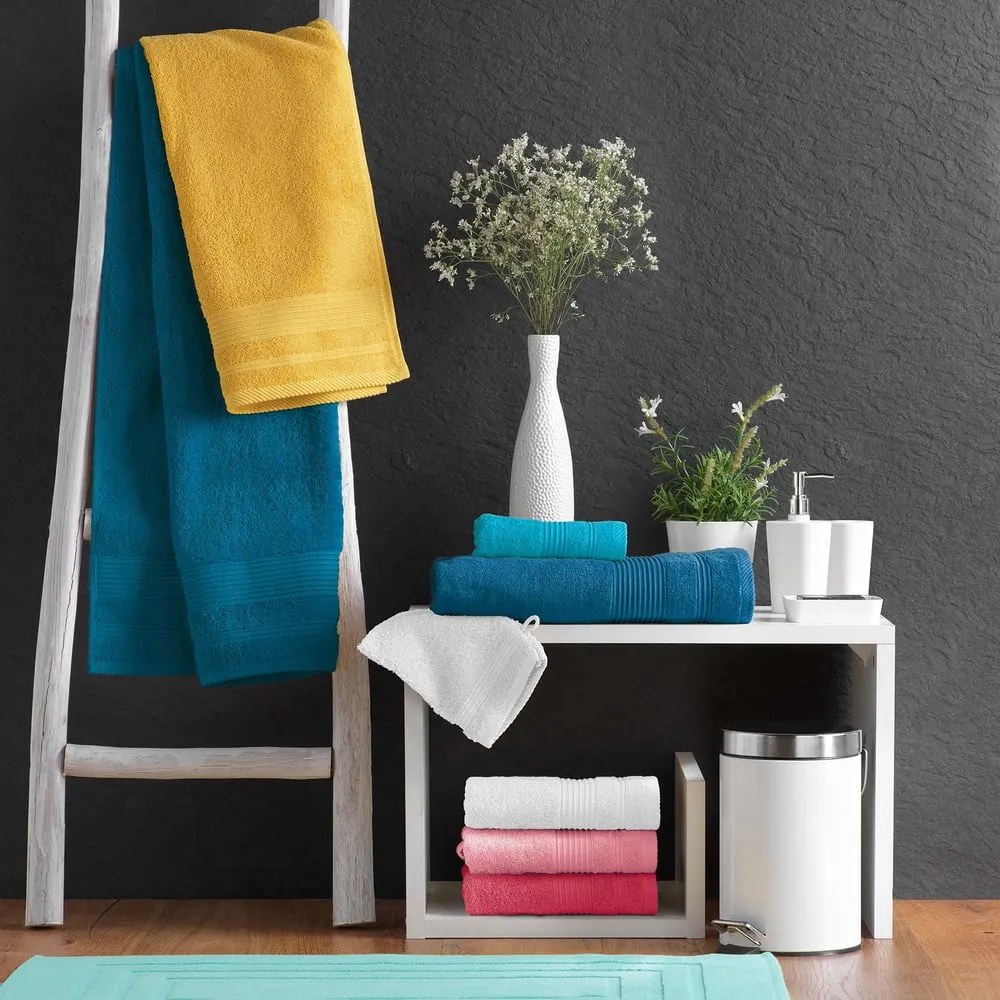 Ciemnoszary bawełniany ręcznik frotte 30x50 cm Tendresse – douceur d'intérieur