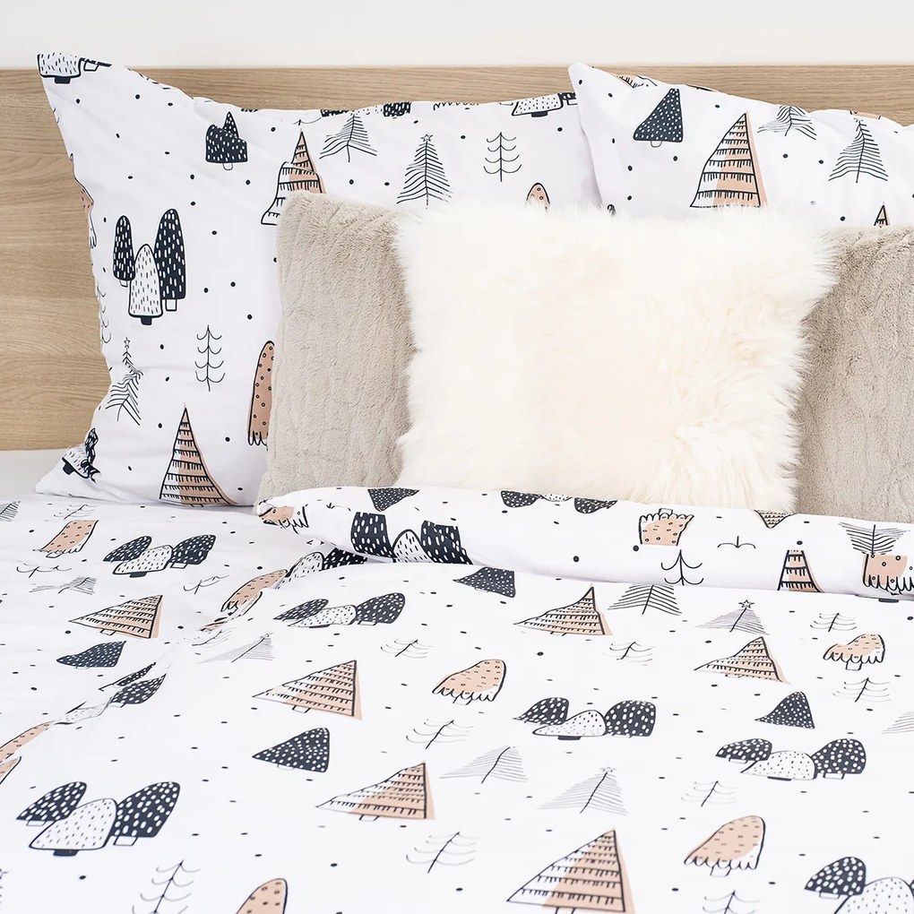 4Home Pościel bawełniana Frugal Winterland, 140 x 220 cm, 70 x 90 cm