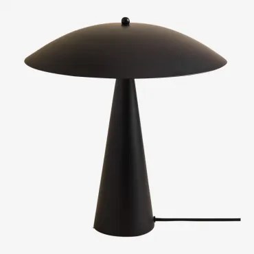 Metalowa Lampa Stołowa Irune Czarna - Sklum