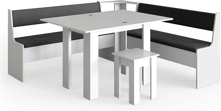 Corner Bank Group biały 180x180x80 roman
