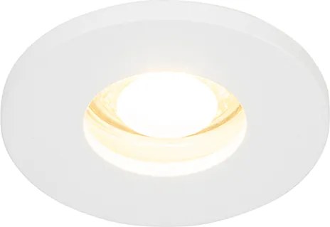 Nowoczesny wpuszczany reflektor łazienkowy biały - Shed