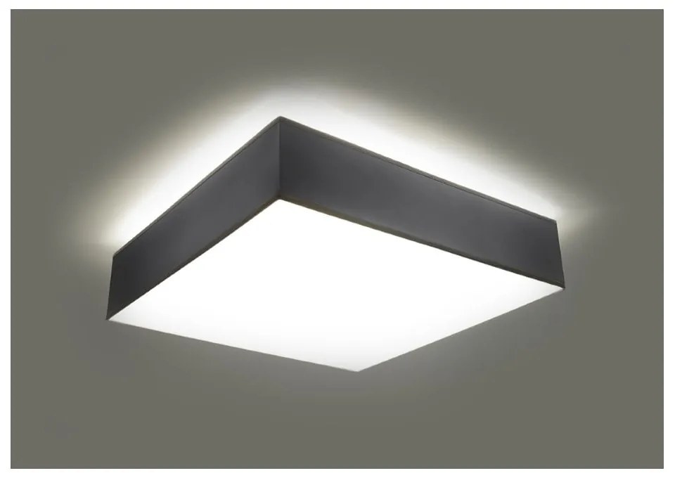 Szara lampa sufitowa 25x25 cm Mitra – Nice Lamps