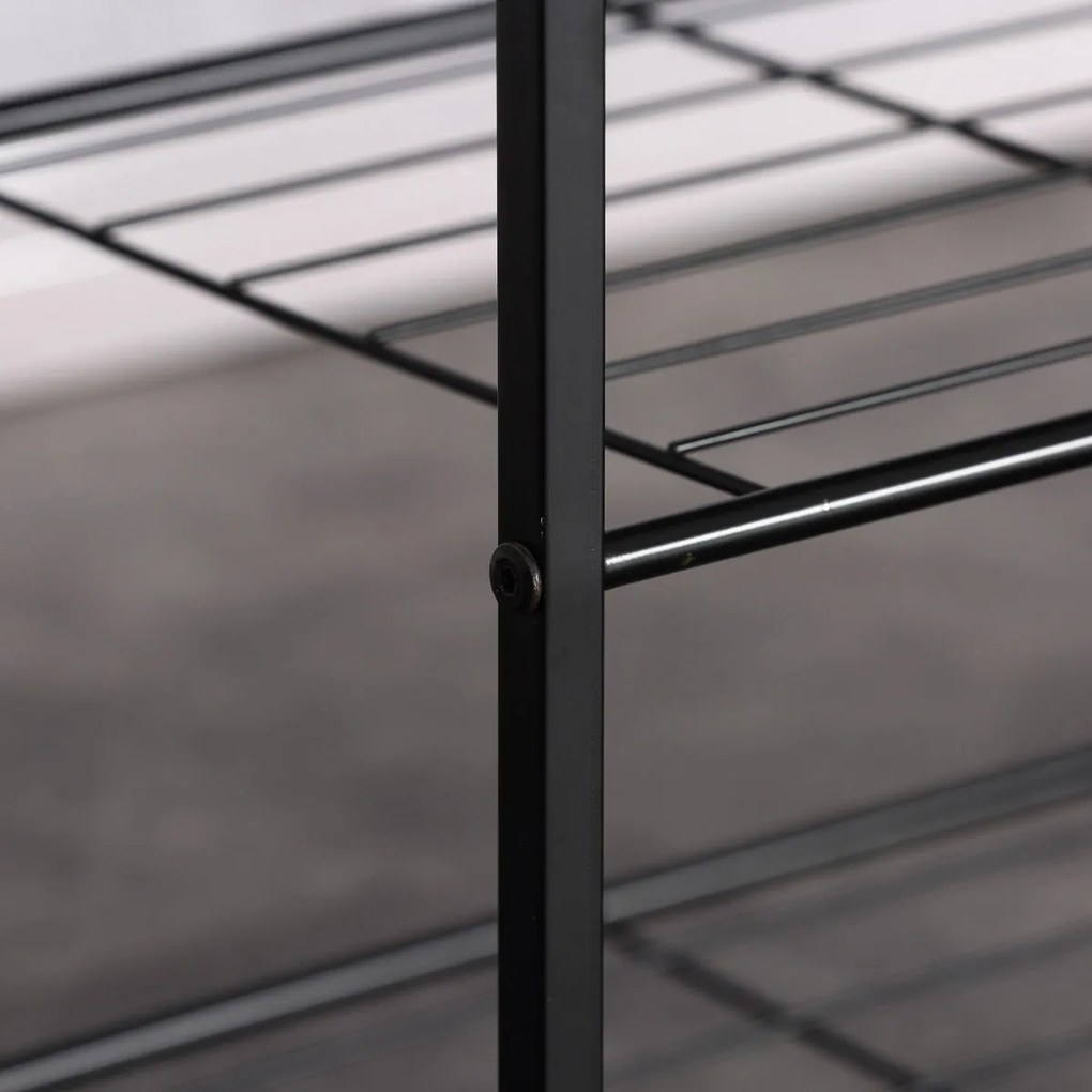 Półka na buty GD-414 OAK Leik, 4 półki, 63 x 30 x 63,5 cm, 4 piętra