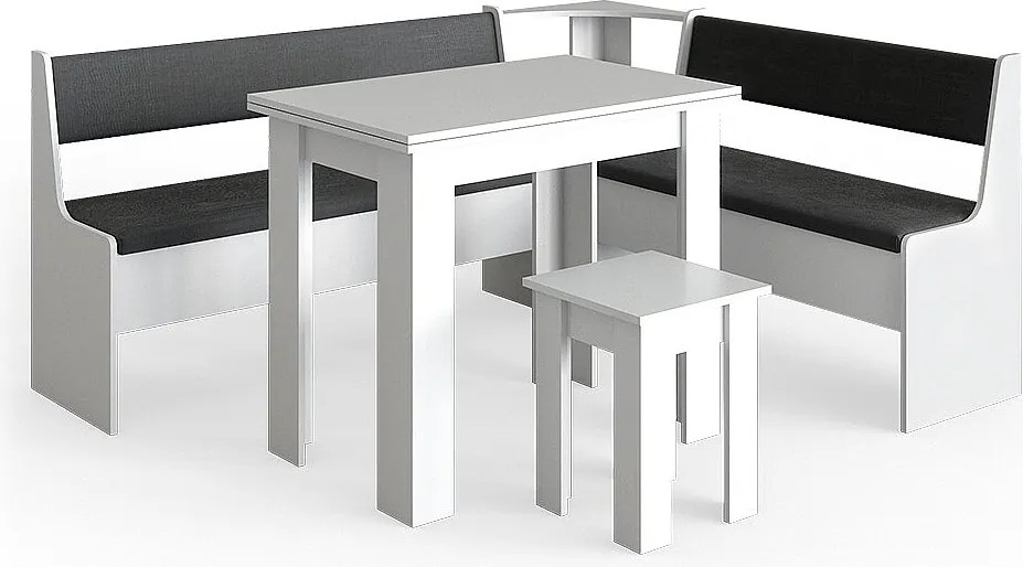 Corner Bank Group biały 180x150x80 roman