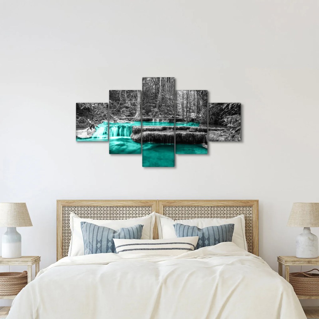 Obraz - Zimowa rzeka (125x70 cm)