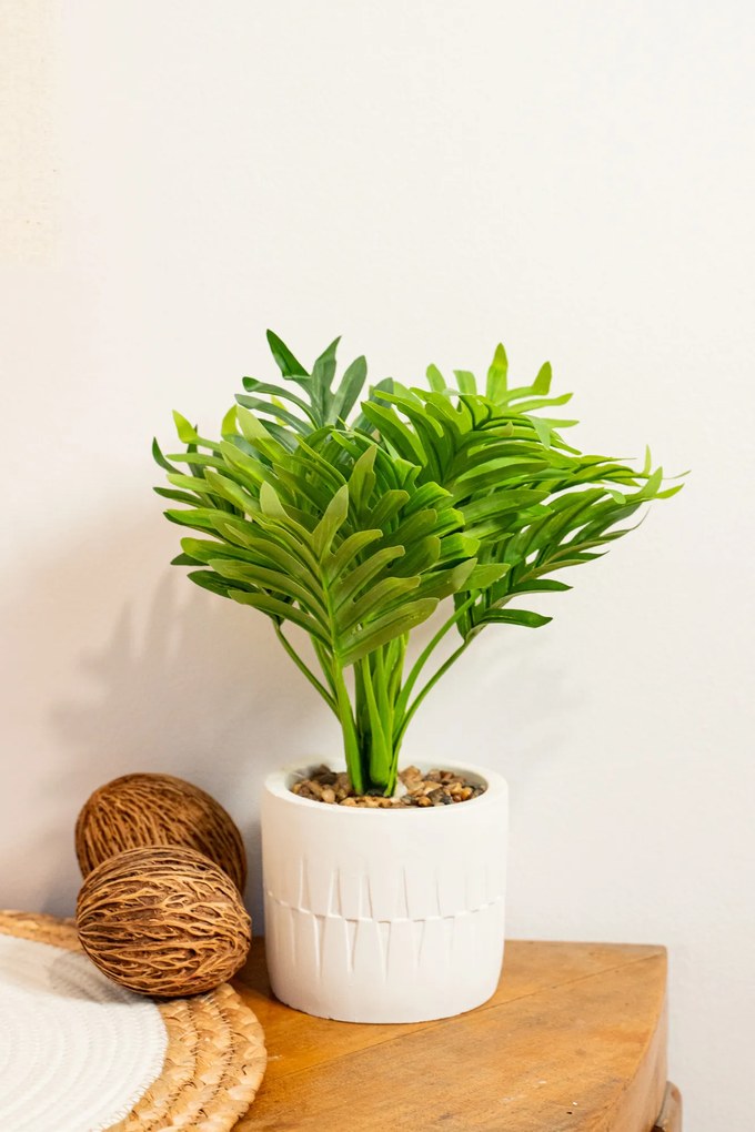 Sztuczny kwiat w donicy - palma ETNIK, 29 cm