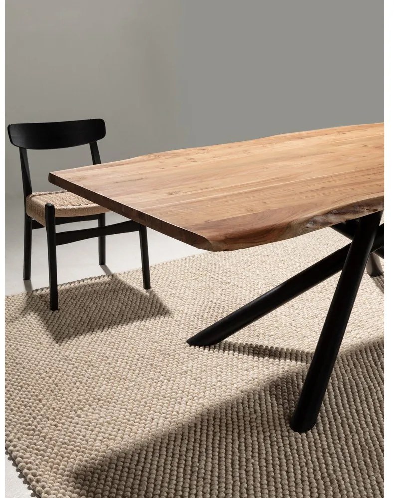 Stół z litego drewna akacjowego 100x220 cm Anuri – MOME