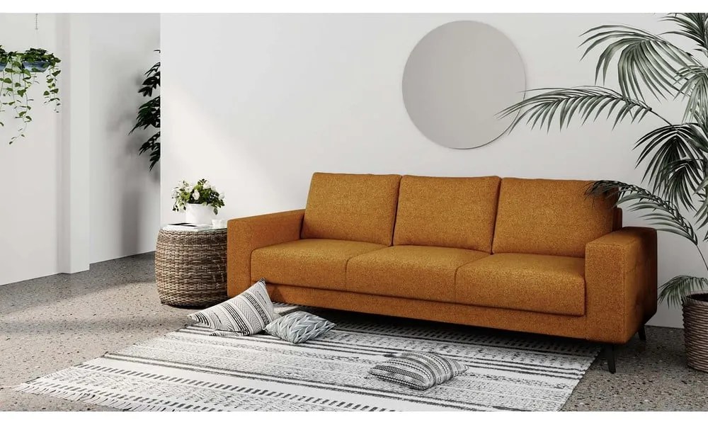 Pomarańczowa sofa 233 cm Fynn – Ghado