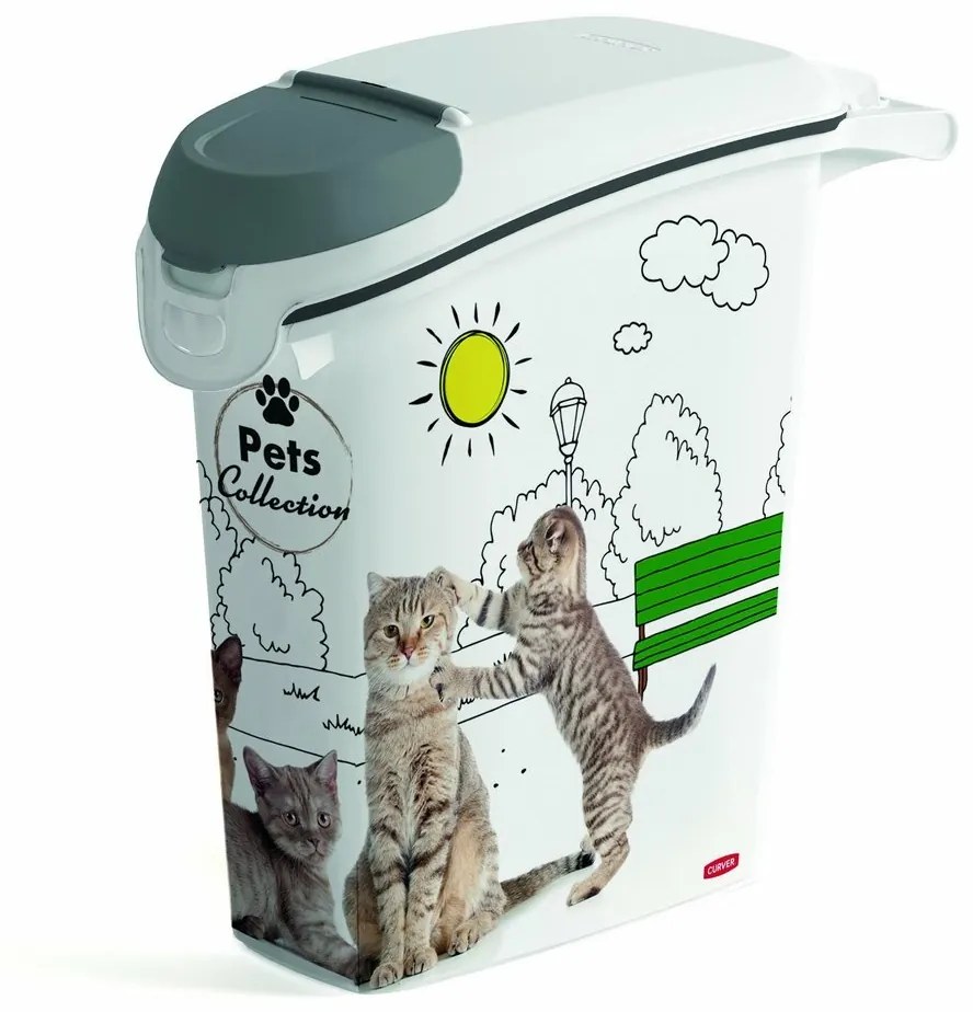 Pojemnik na żywność Curver, wzór kota, 23 l / 10kg, 10 l