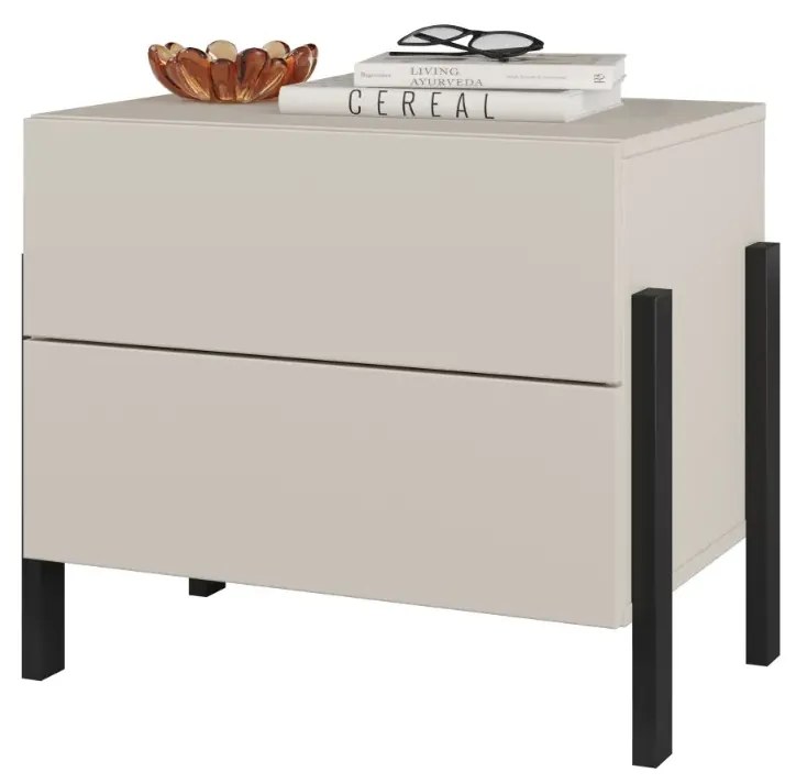 Szafka nocna JUKON 2S 55cm kaszmirowa HELVETIA