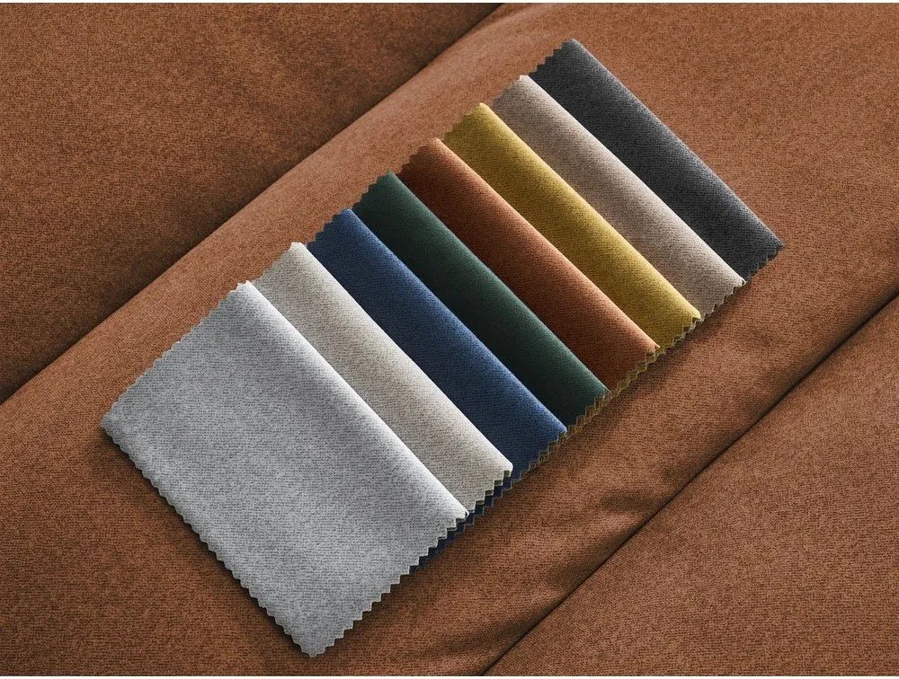 Pomarańczowy aksamitny podnóżek Sierra – Bobochic Paris