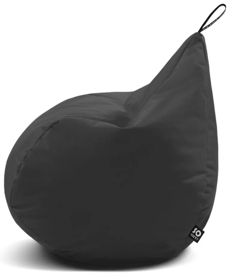 Pomarańczowy worek do siedzenia Drop L – So Soft?
