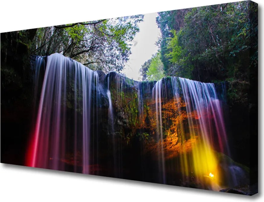 Obraz na płótnie Dziki Wodospad Górski