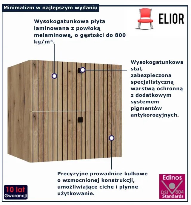 Wisząca szafka 60 cm dąb evoke N2-B09
