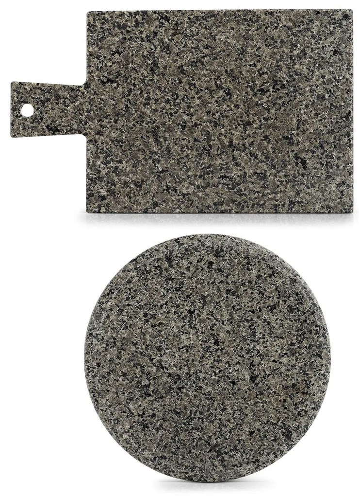 Granitowa deska do serwowania z uchwytem, 30 x 18 cm