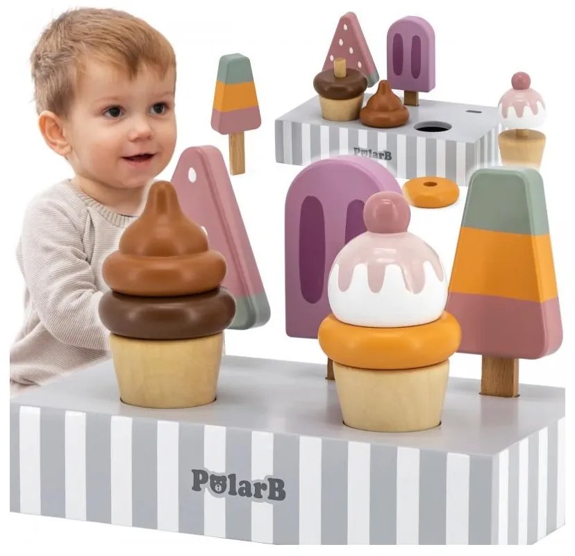 Viga polarb lody na patyku ze stojakiem 5 szt.