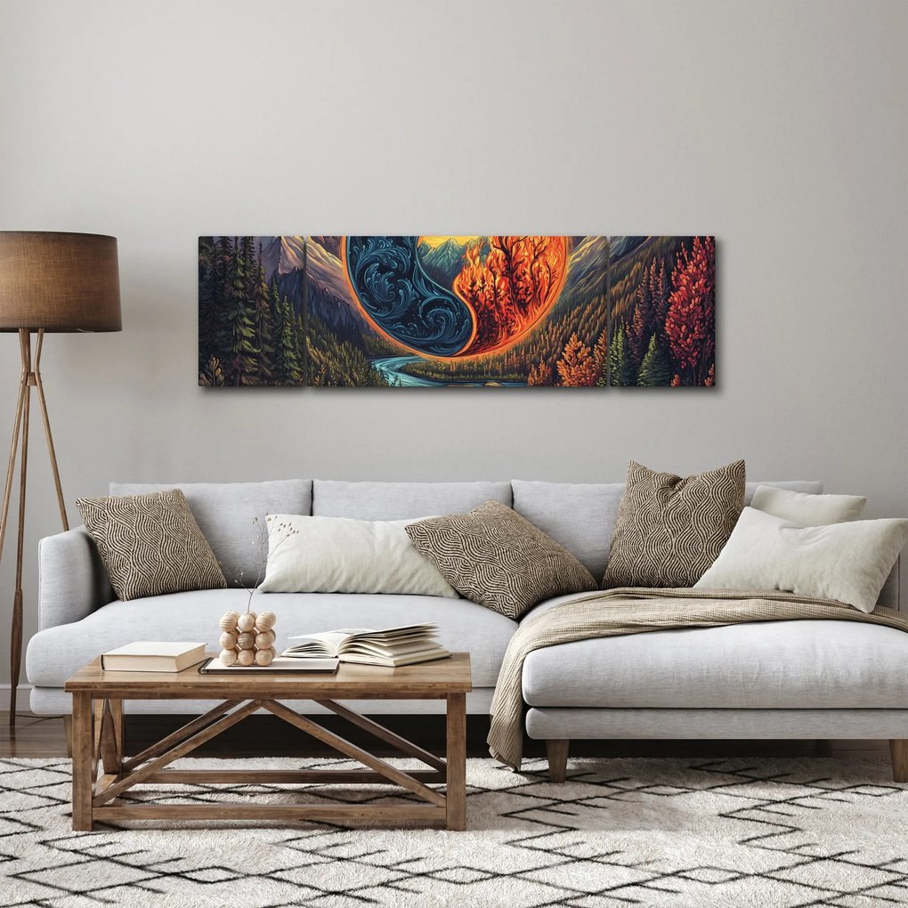Obraz - Żywioły (170x50 cm)