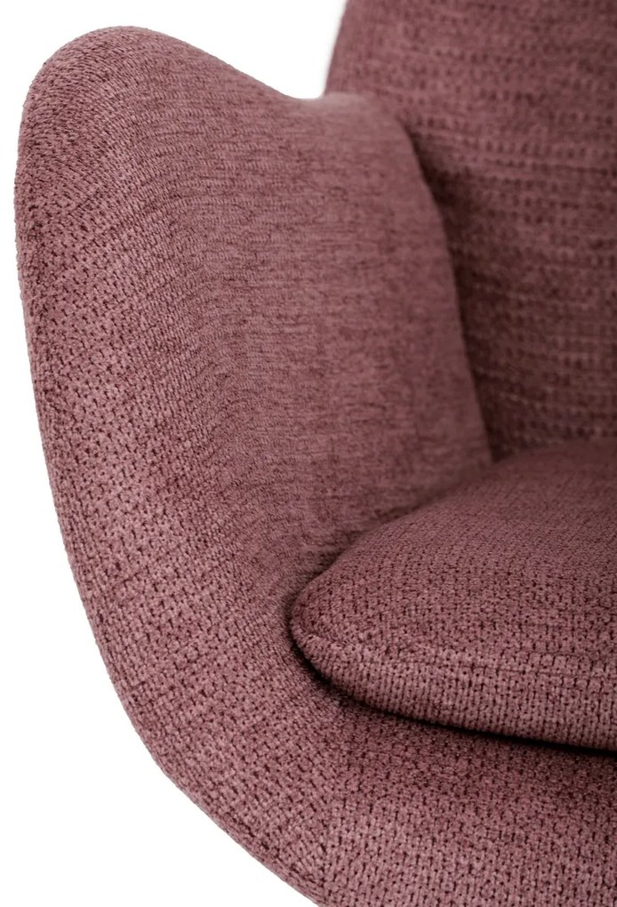 Fotel bujany PINK2, różowy