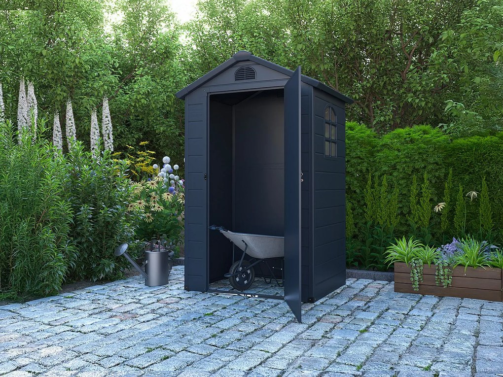 Schowek ogrodowy z antracytowej żywicy 1,39 m² - CESIO