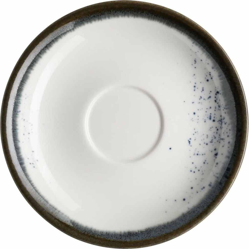 Spodek do espresso Mäser Pintar Białe niebieskiekropki 13 cm, S