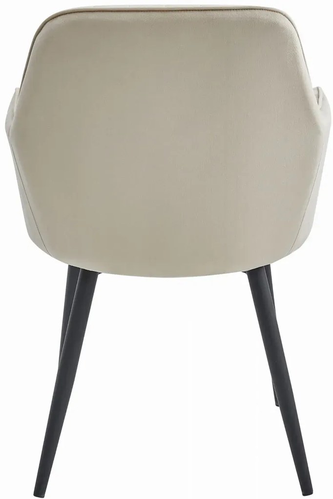 Komplet 2 beżowych krzeseł z podłokietnikami M9-W85