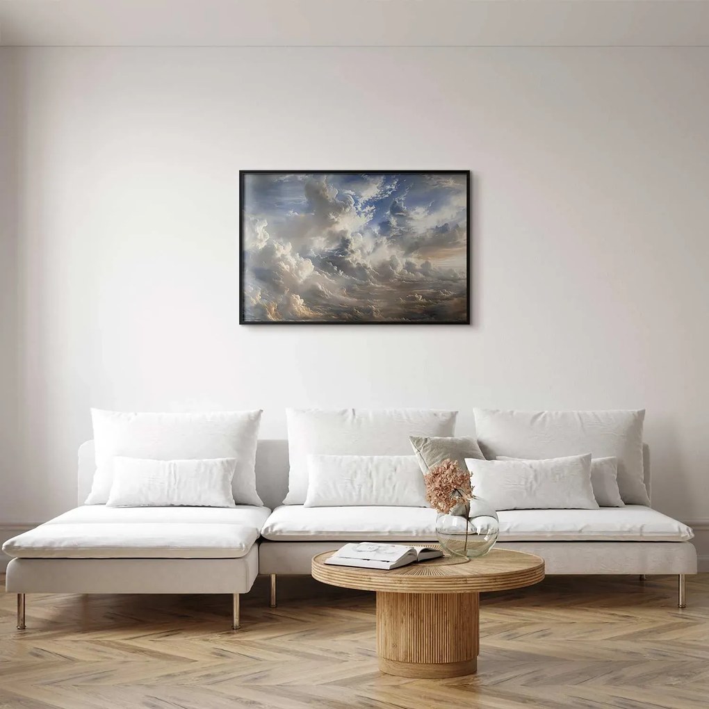 Plakat Refleksy na chmurach 42x29,7 cm z ramą czarną bez marginesu ARTGEIST B