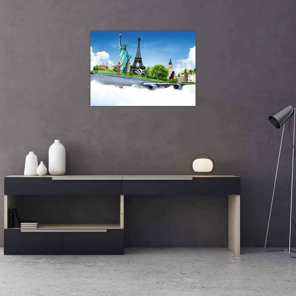 Obraz - Podróż dookoła świata (70x50 cm)
