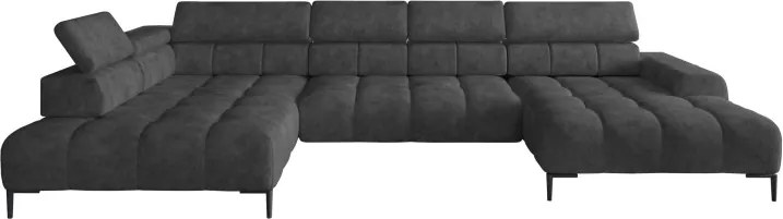 Narożnik PLAZA XL Lewostronny Elektryczna regulacja Tkanina MONOLITH 95 WERSAL