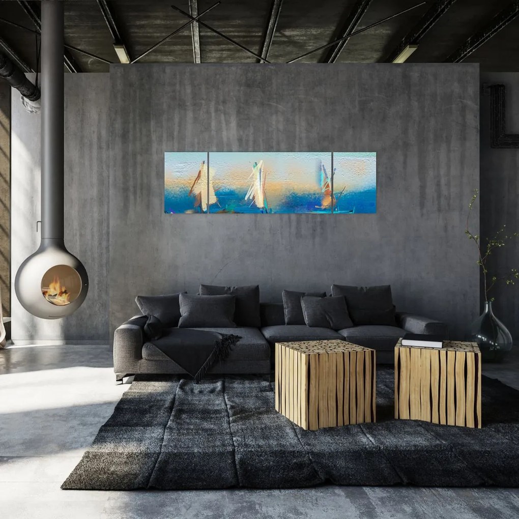 Obraz - Malarstwo krajobrazowe, malarstwo (170x50 cm)