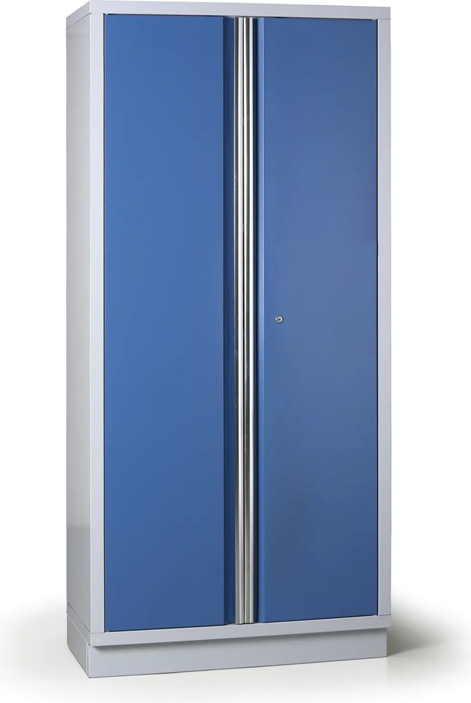Metalowa szafa warsztatowa G2, 2000 x 915 x 458 mm, niebieski