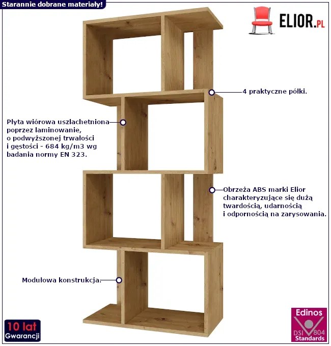 Modułowy Regał Do Salonu S4-H00