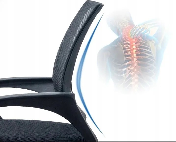 Czarne krzesło biurowe JETTA