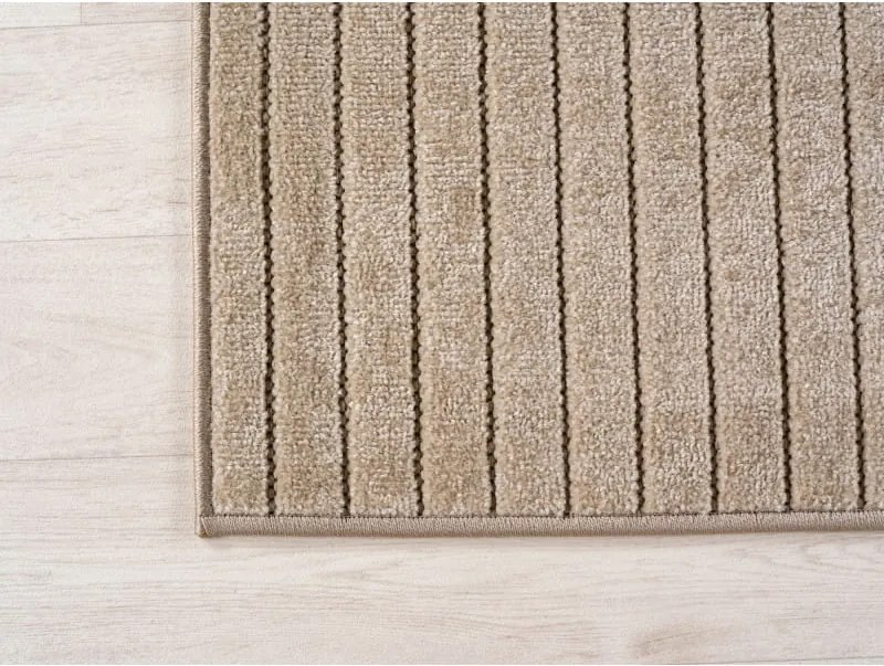 Dywan uniwersalny Nova 3D beżowy koło 160 cm x 160 cm