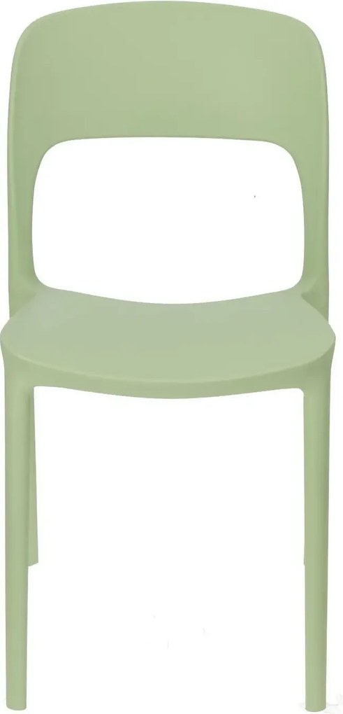 Zielone minimalistyczne krzesło sztaplowane szałwia H5-Z34