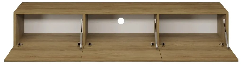 Szafka RTV GABI 160cm dąb hikora wisząca KOCOT MEBLE